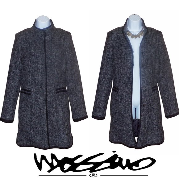 NWOT Mossimo Wool Blend Trench Coat - Picture 1 of 9